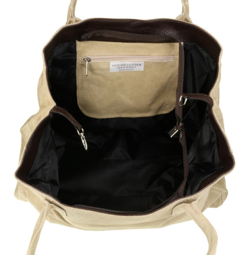 Girly Handbags Expandable Italian Shoulder Bag