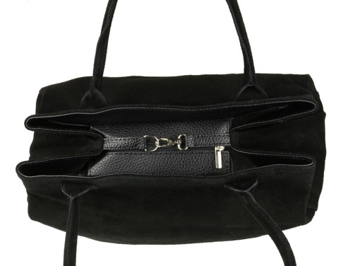 Girly Handbags Expandable Italian Shoulder Bag