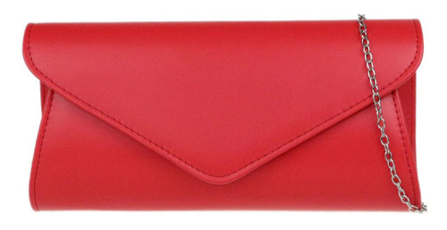 girly handbags Faux Leather Plain Clutch Bag