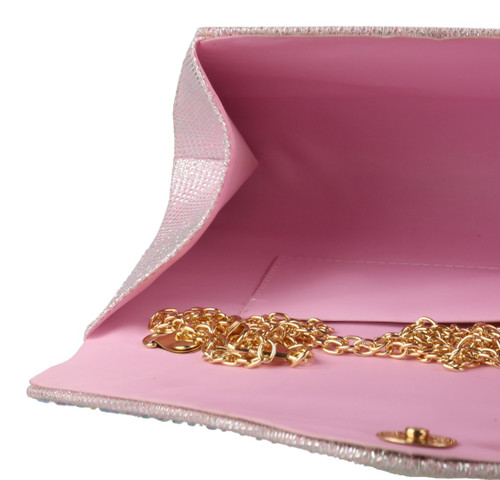 Girly Handbags Gemstones Design Clutch Bag