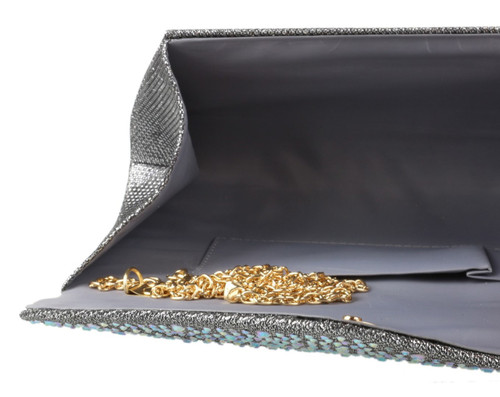 Girly Handbags Gemstones Design Clutch Bag