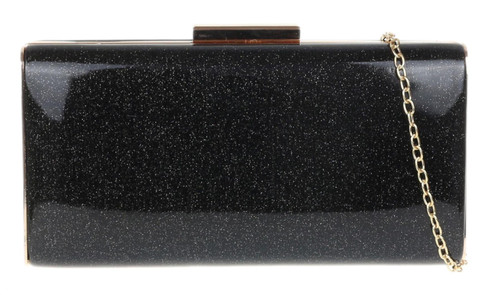 Girly Handbags Glitter Compact Clutch Bag