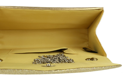 Girly Handbags Glitter Flap Shimmer Clutch Bag