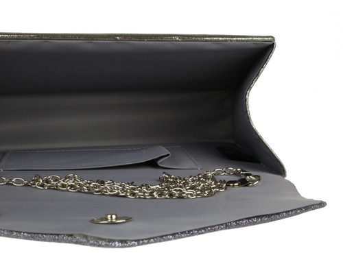 Girly Handbags Glitter Flap Shimmer Clutch Bag