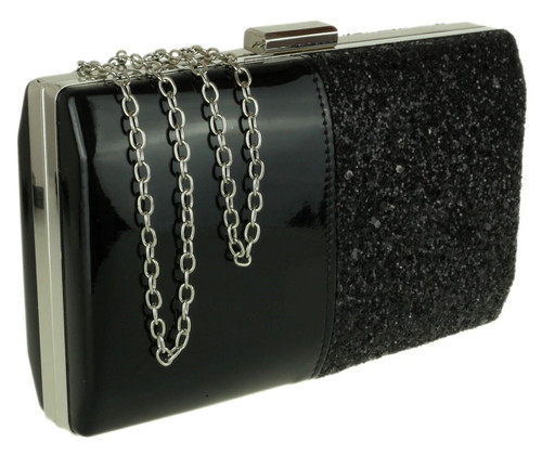 Girly Handbags Glitter Glossy Clutch Bag