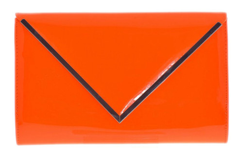 Girly Handbags Glossy Oversized Clutch Bag