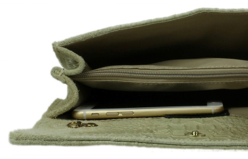 girly handbags Italian Croc Clutch Bag