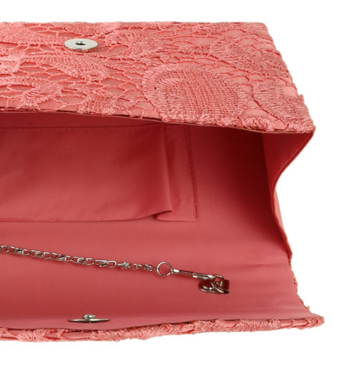 girly handbags Lace Satin Clutch Bag