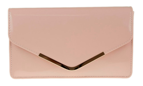 Girly Handbags Metallic Frame Envelope Clutch Bag