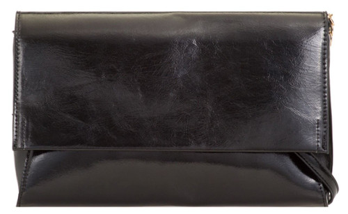 Girly Handbags Metallic Plain Clutch Bag