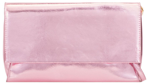 girly handbags Metallic Plain Clutch Bag