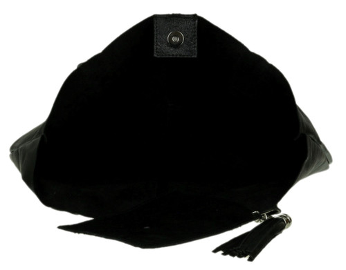 Girly Handbags Open Top Real Suede Shoulder Bag