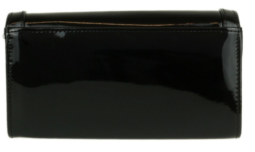 Girly Handbags Patent Plain Clutch Bag