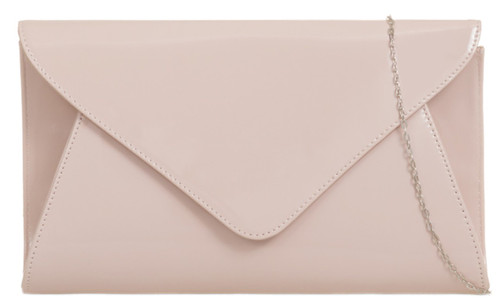 girly handbags Patent Plain Envelope Clutch Bag