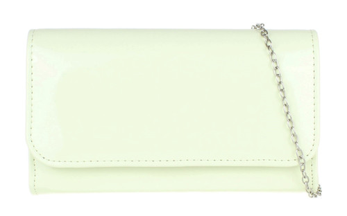 Girly Handbags Plain Glossy Clutch Bag