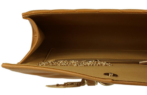 girly handbags Quilted Tassel Clutch Bag