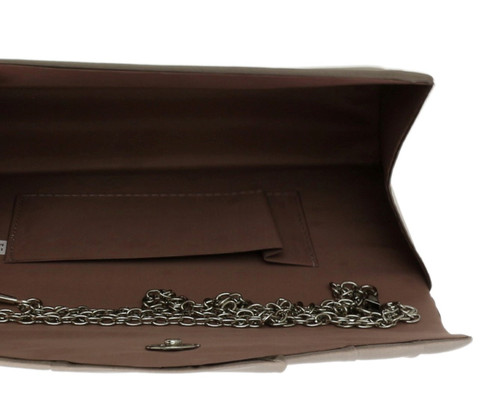 Girly Handbags Satin Pleated Clutch Bag