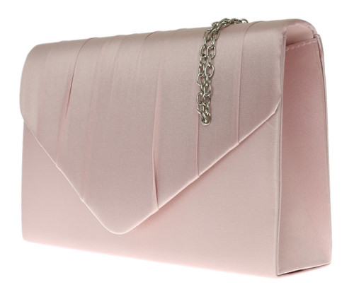 girly handbags Satin Pleated Clutch Bag