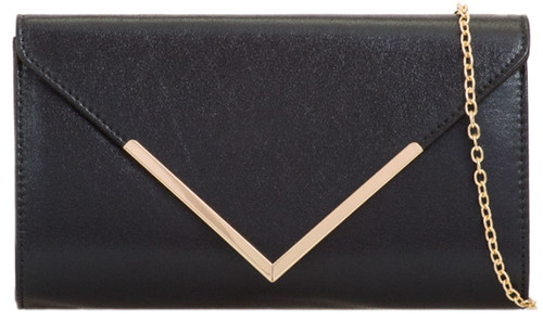 Girly Handbags Shimmer Frame Clutch Bag