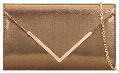 girly handbags Shimmer Frame Clutch Bag