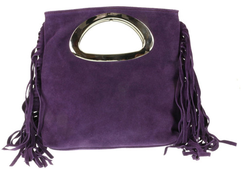 Girly Handbags Suede Fringe Handbag