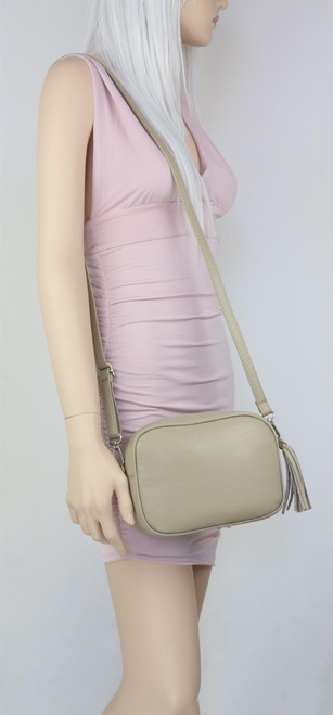 girly handbags Tassel Plain Crossbody Bag