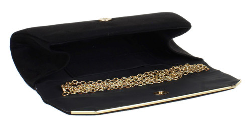 Girly Handbags Women Plain Suede Effect Clutch Bag