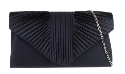 Girly Handbags Women Pleated Satin Clutch Bag