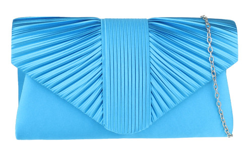 Girly Handbags Women Pleated Satin Clutch Bag