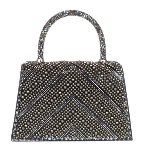 Girly Handbags Womens Beaded Diamante Handheld Bag