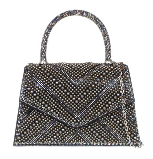 girly handbags Womens Beaded Diamante Handheld Bag