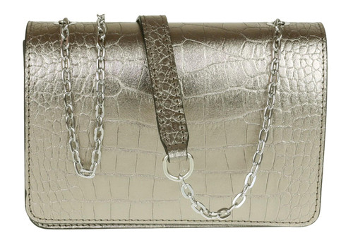 Girly Handbags Womens Genuine Croc Shoulder Bag