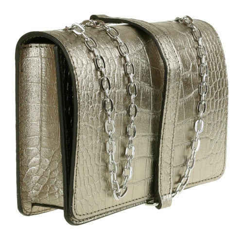 Girly Handbags Womens Genuine Croc Shoulder Bag