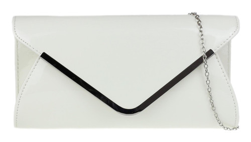 Girly Handbags Womens Glossy Oversized Clutch Bag