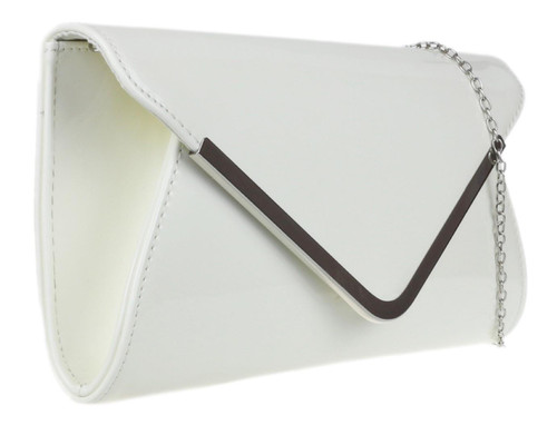 Girly Handbags Womens Glossy Oversized Clutch Bag