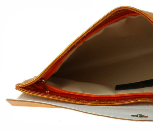 Girly Handbags Womens Metallic Clutch