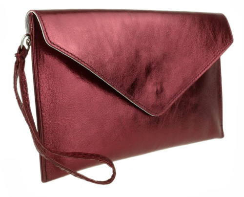 girly handbags Womens Metallic Clutch