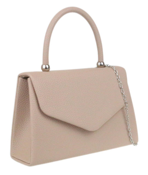 Girly Handbags Womens Plain Handle Clutch Bag