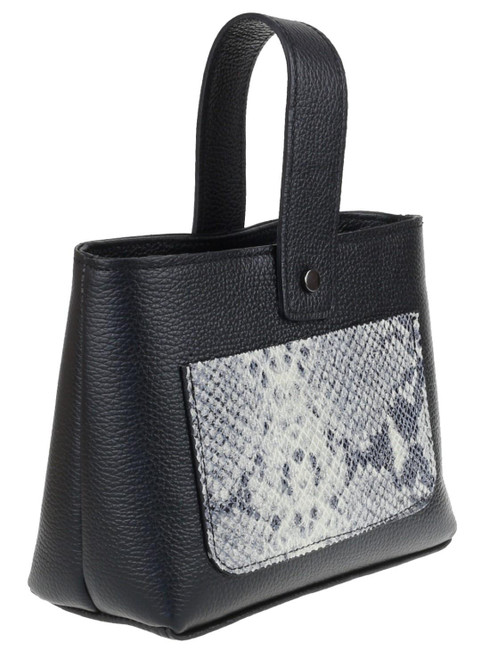 Girly Handbags Womens Snake Skin Pocket Handbag