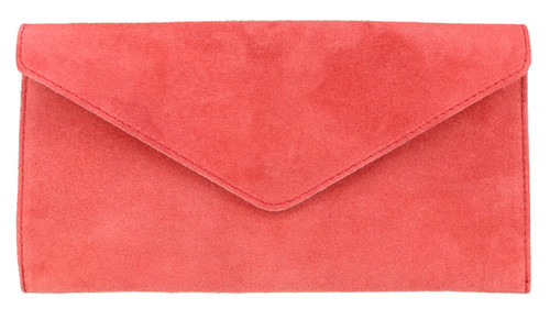 girly handbags Womens Suede Leather Clutch