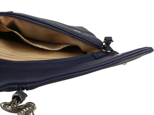 Girly Handbags Zipper Flap Clutch Bag