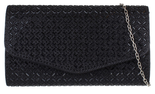 Girly Handbags Womens Diamante Rhinestones Evening Clutch Bag