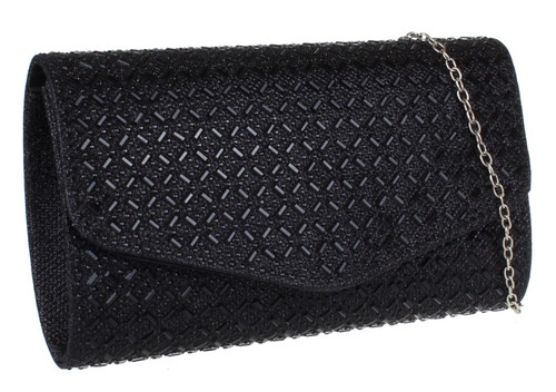 Girly Handbags Womens Diamante Rhinestones Evening Clutch Bag