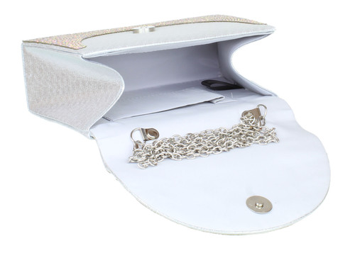 Girly Handbags Womens Diamante Top Handle Clutch Bag