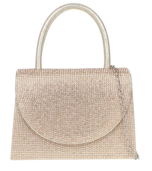 girly handbags Womens Diamante Top Handle Clutch Bag