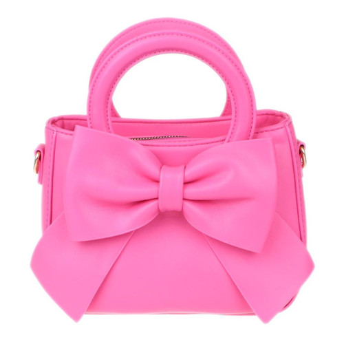 girly handbags Womens Faux Leather Big Bow Cross body Bag