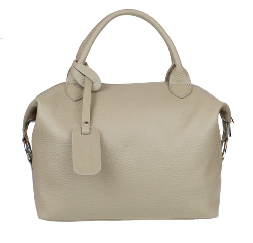 Girly Handbags Womens Genuine Leather Plain Side Circle Hobo Handbag