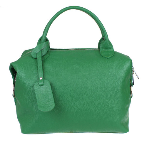 Girly Handbags Womens Genuine Leather Plain Side Circle Hobo Handbag