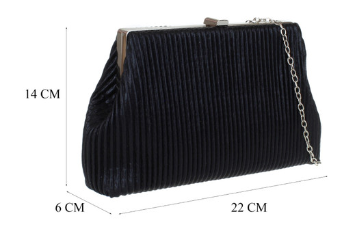 Girly Handbags Womens Glitter Pleated Retro Evening Clutch Bag