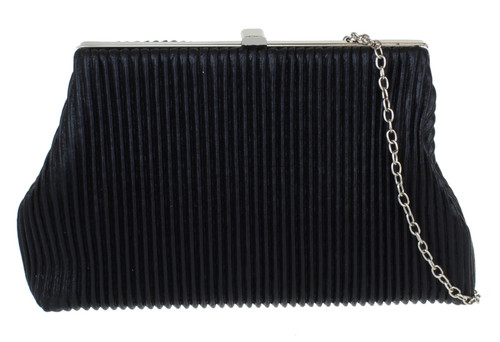 Girly Handbags Womens Glitter Pleated Retro Evening Clutch Bag